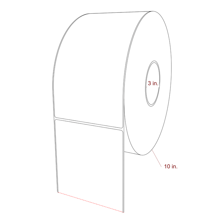 4.75" x 9" Inkjet Label Rolls | Fits Epson ColorWorks, VIPColor & Primera