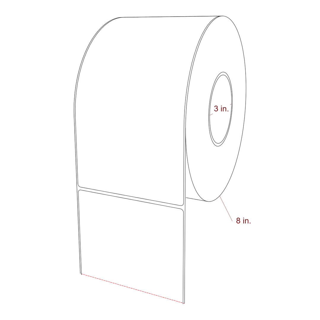 4.75" x 9" Inkjet Label Rolls | Fits Epson ColorWorks, VIPColor & Primera