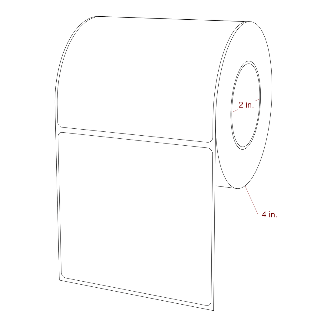 4" x 3.6875" Inkjet Label Rolls | Fits Epson ColorWorks, VIPColor & Primera