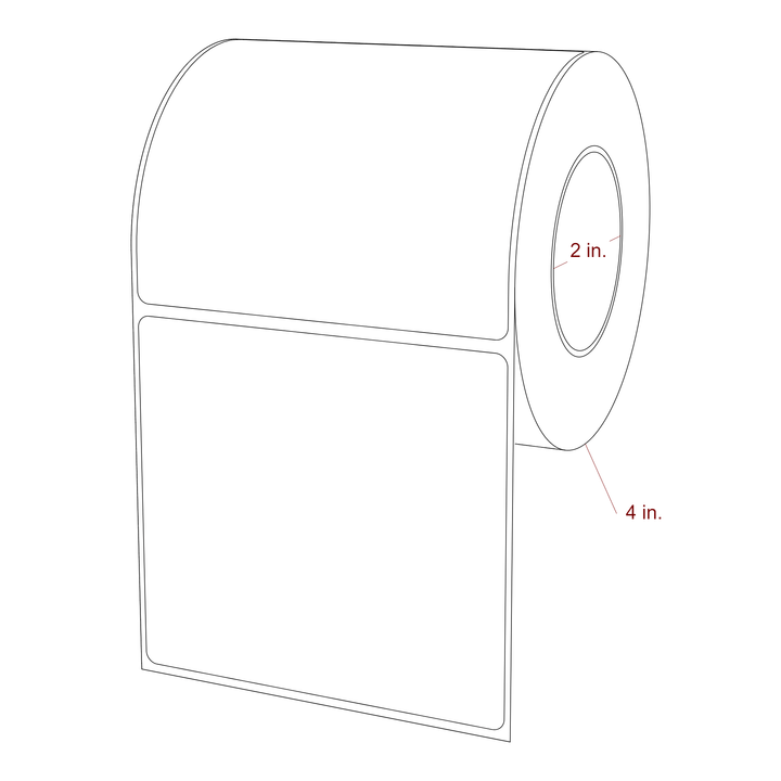 4" x 3.6875" Inkjet Label Rolls | Fits Epson ColorWorks, VIPColor & Primera
