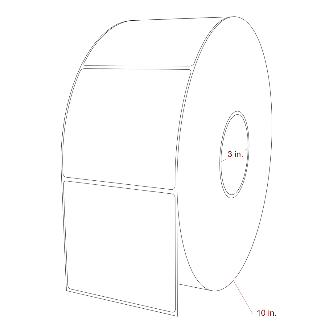 4" x 3.6875" Inkjet Label Rolls | Fits Epson ColorWorks, VIPColor & Primera