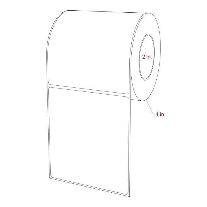 4" x 4.4375" Inkjet Label Rolls | Fits Epson ColorWorks, VIPColor & Primera