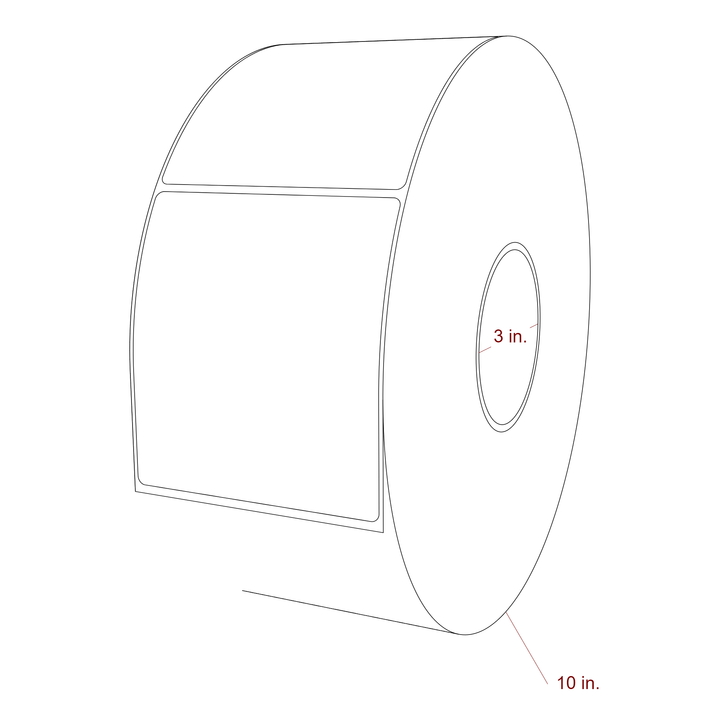 4" x 4.4375" Inkjet Label Rolls | Fits Epson ColorWorks, VIPColor & Primera