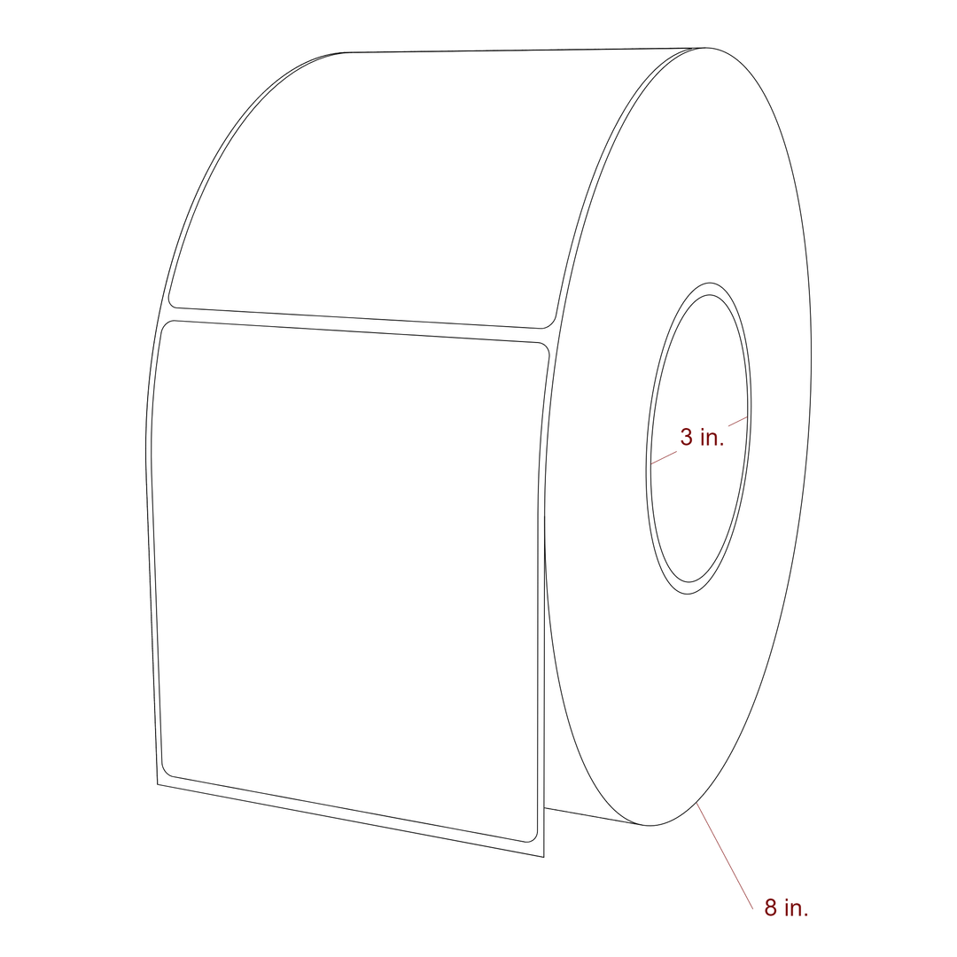 4" x 4.4375" Inkjet Label Rolls | Fits Epson ColorWorks, VIPColor & Primera