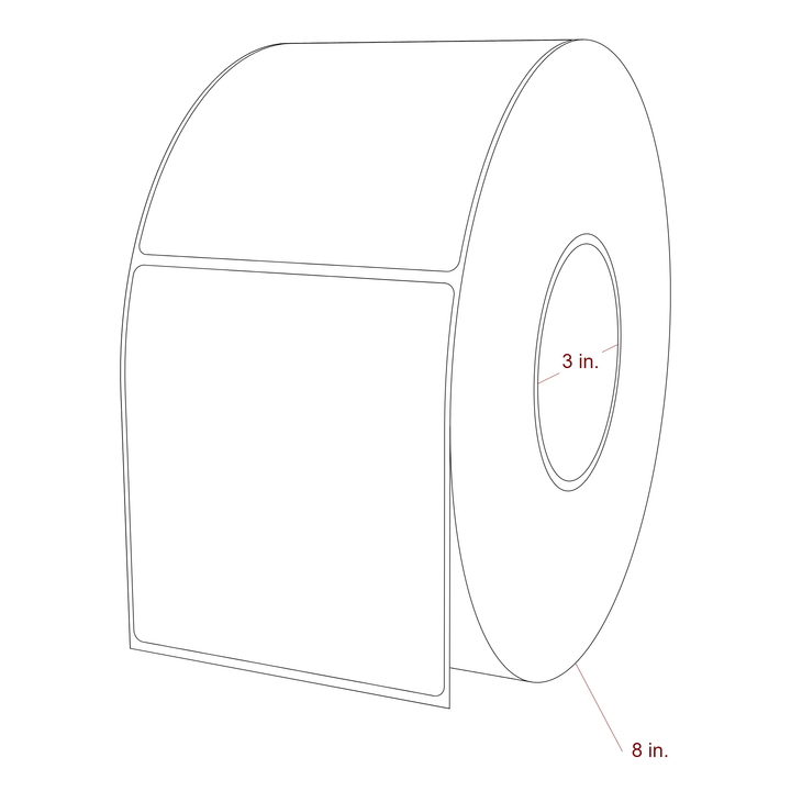 4" x 4.4375" Inkjet Label Rolls | Fits Epson ColorWorks, VIPColor & Primera