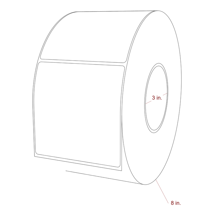 4" x 4" Special Shape Inkjet Label Rolls | Fits Epson ColorWorks, VIPColor & Primera