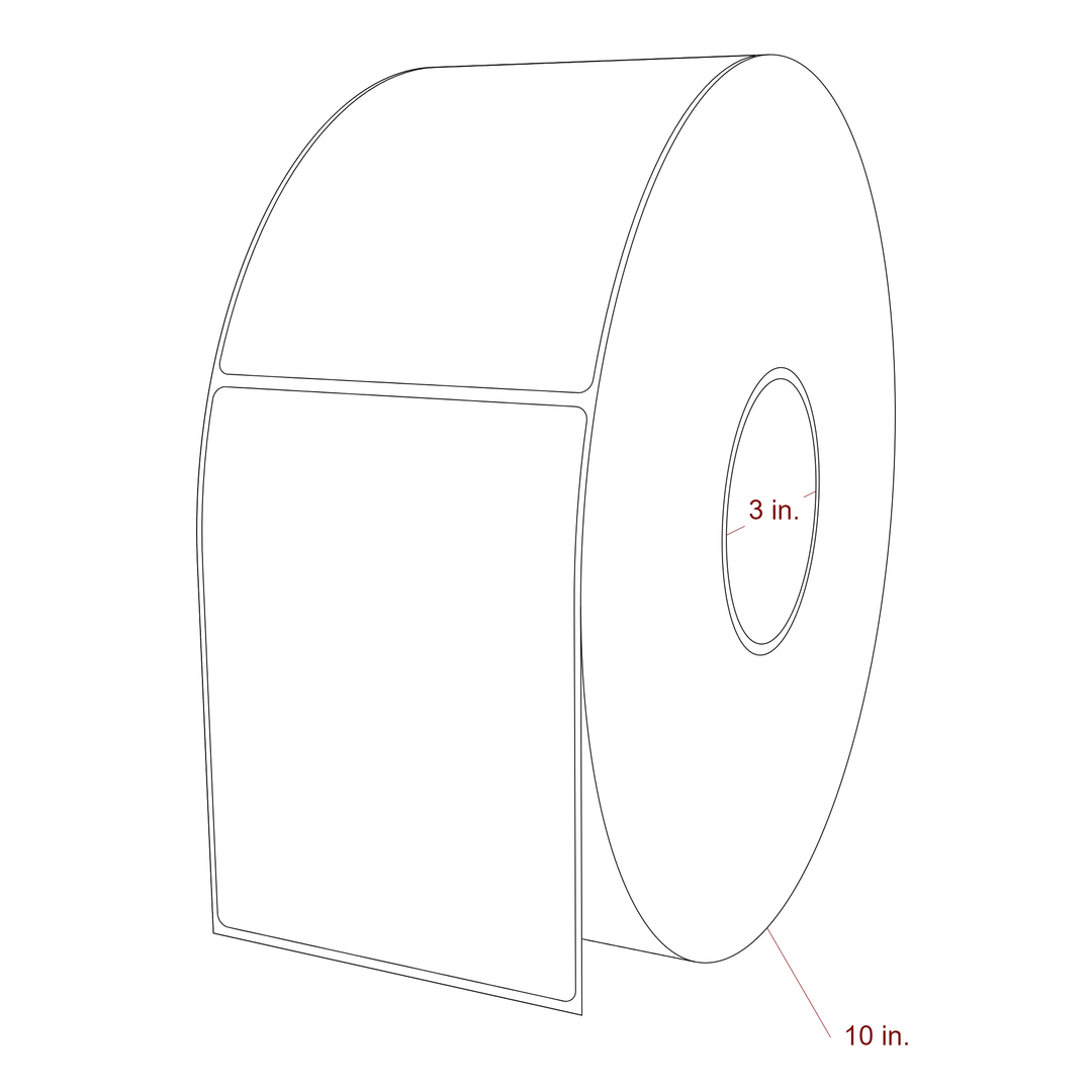 4" x 5.4375" Inkjet Label Rolls | Fits Epson ColorWorks, VIPColor & Primera