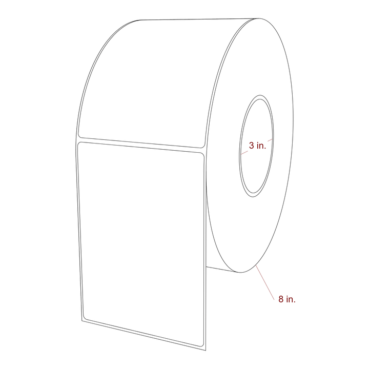 4" x 5.4375" Inkjet Label Rolls | Fits Epson ColorWorks, VIPColor & Primera