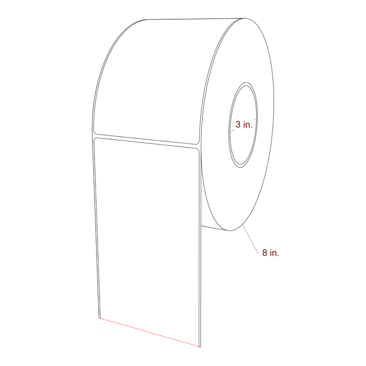 4" x 6" Special Shape Inkjet Label Rolls