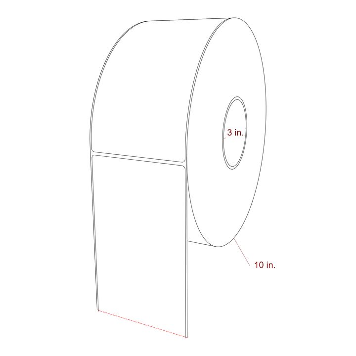 4" x 7.5" Inkjet Label Rolls | Fits Epson ColorWorks, VIPColor & Primera