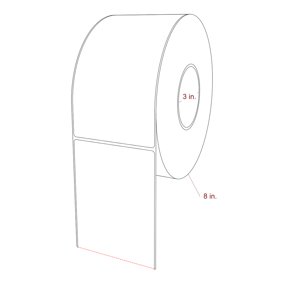 4" x 7.5" Inkjet Label Rolls | Fits Epson ColorWorks, VIPColor & Primera