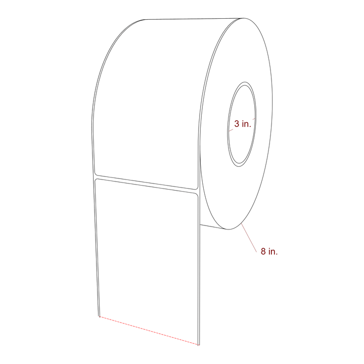 4" x 7.5" Inkjet Label Rolls | Fits Epson ColorWorks, VIPColor & Primera