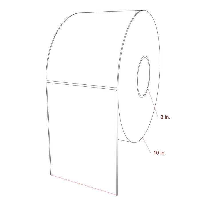 5.25" x 7.125" Inkjet Label Rolls | Fits Epson ColorWorks, VIPColor & Primera