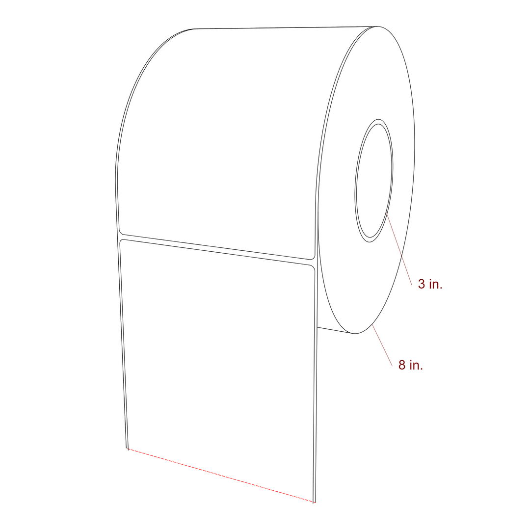 5.25" x 7.125" Inkjet Label Rolls | Fits Epson ColorWorks, VIPColor & Primera