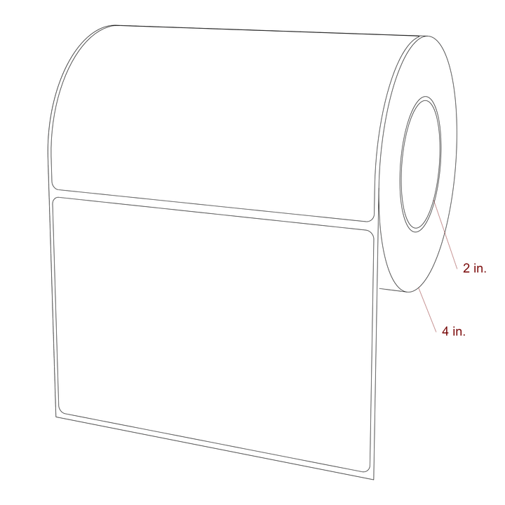 5.5" x 3.6875" Inkjet Label Rolls | Fits Epson ColorWorks, VIPColor & Primera