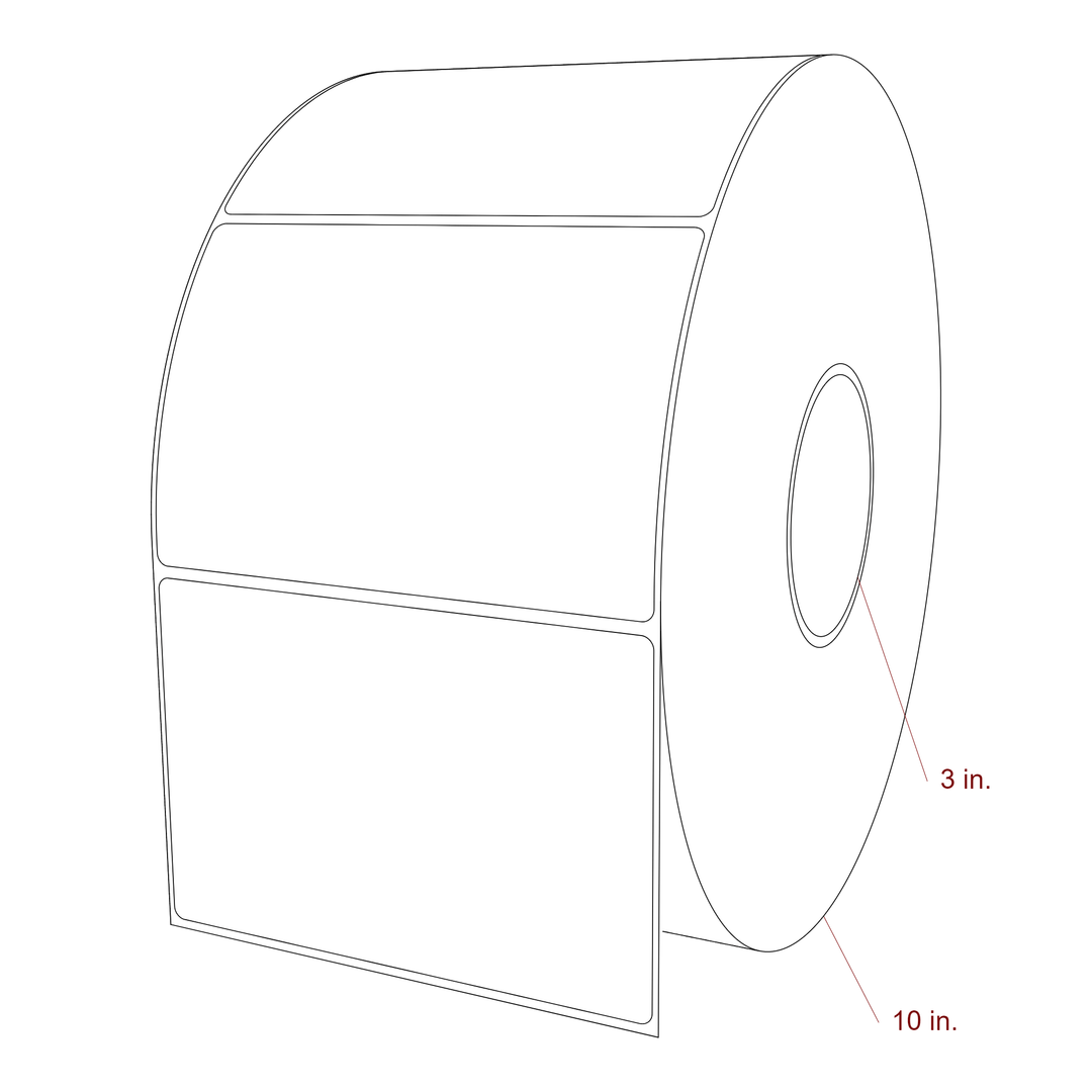 5.5" x 3.6875" Inkjet Label Rolls | Fits Epson ColorWorks, VIPColor & Primera
