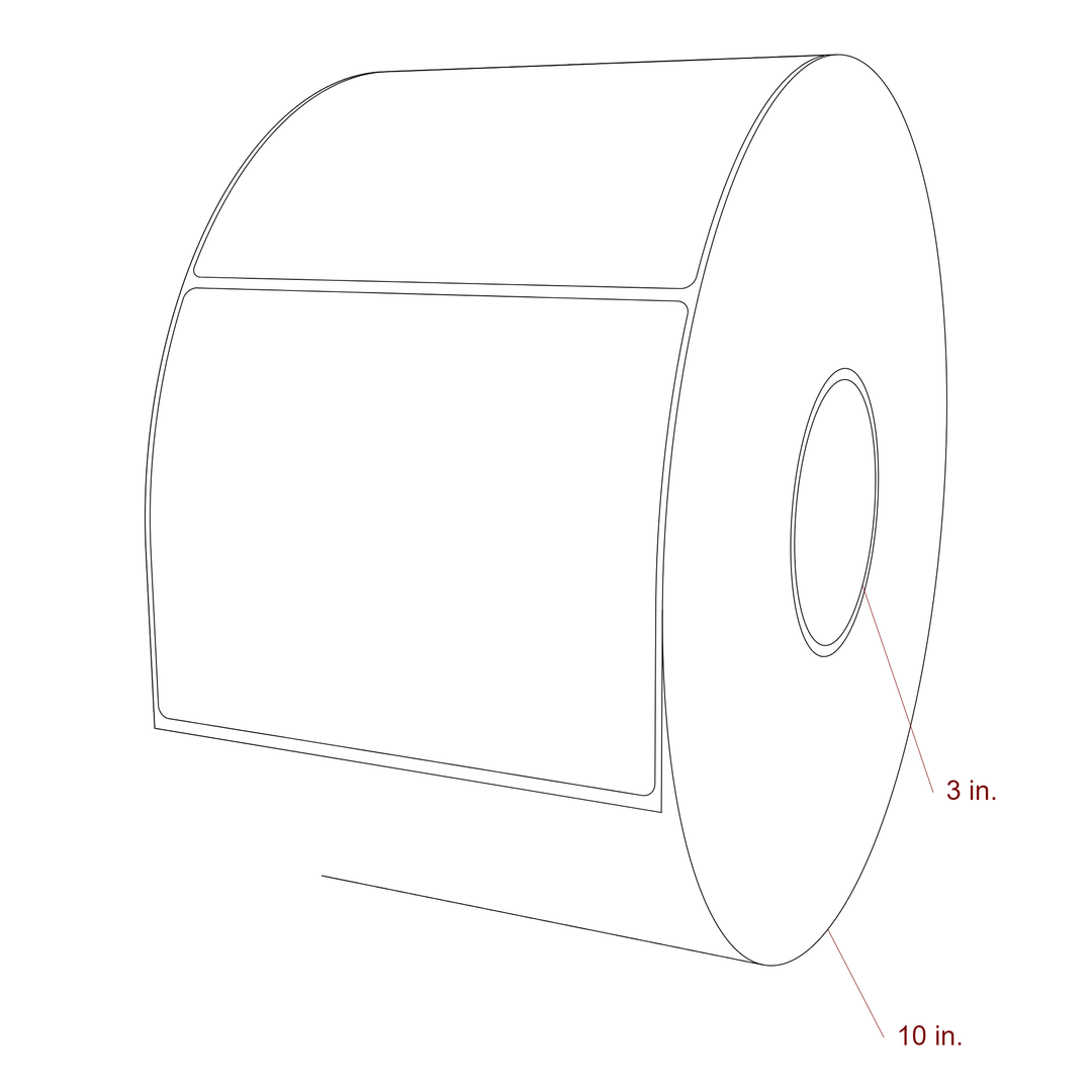 5.5" x 4.4375" Inkjet Label Rolls | Fits Epson ColorWorks, VIPColor & Primera