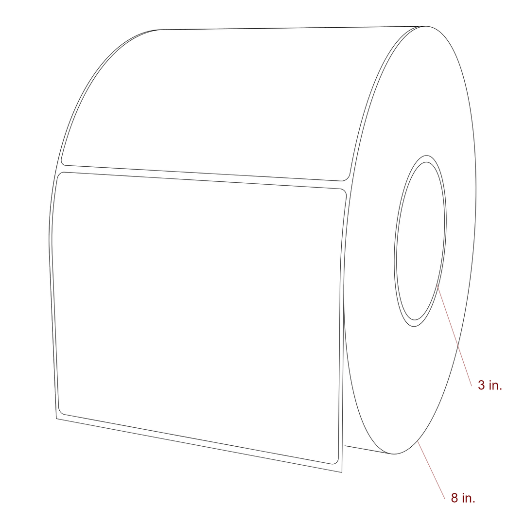 5.5" x 4.4375" Inkjet Label Rolls | Fits Epson ColorWorks, VIPColor & Primera
