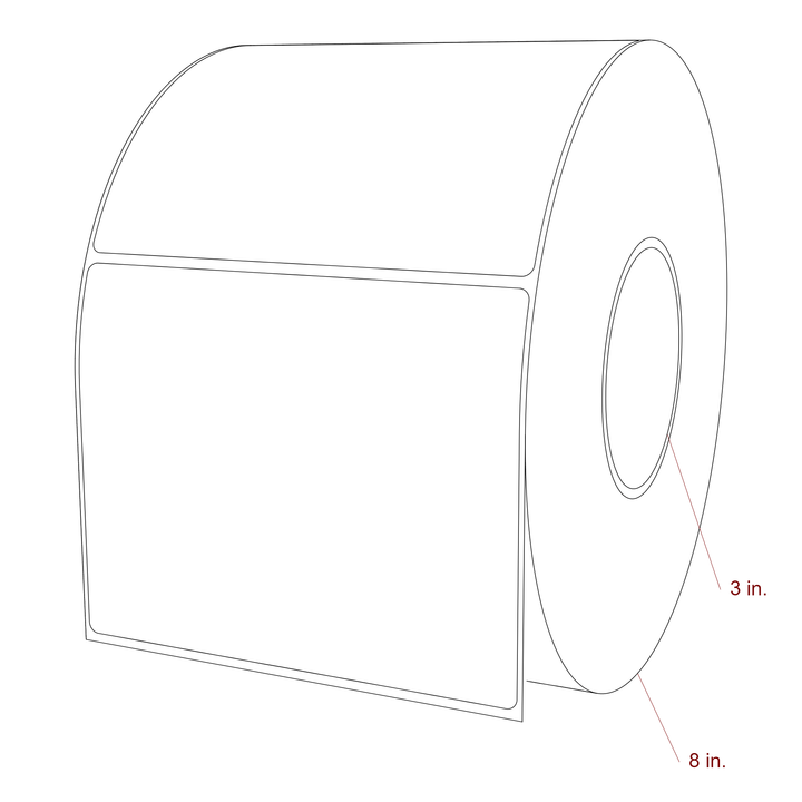 5.5" x 4.4375" Inkjet Label Rolls | Fits Epson ColorWorks, VIPColor & Primera