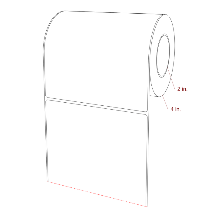5.5" x 5.4375" Inkjet Label Rolls | Fits Epson ColorWorks, VIPColor & Primera
