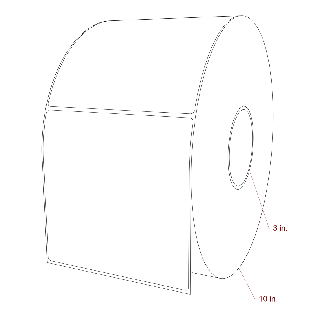 5.5" x 5.4375" Inkjet Label Rolls | Fits Epson ColorWorks, VIPColor & Primera