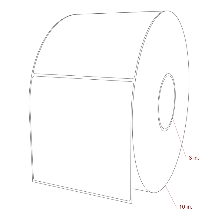 5.5" x 5.4375" Inkjet Label Rolls | Fits Epson ColorWorks, VIPColor & Primera