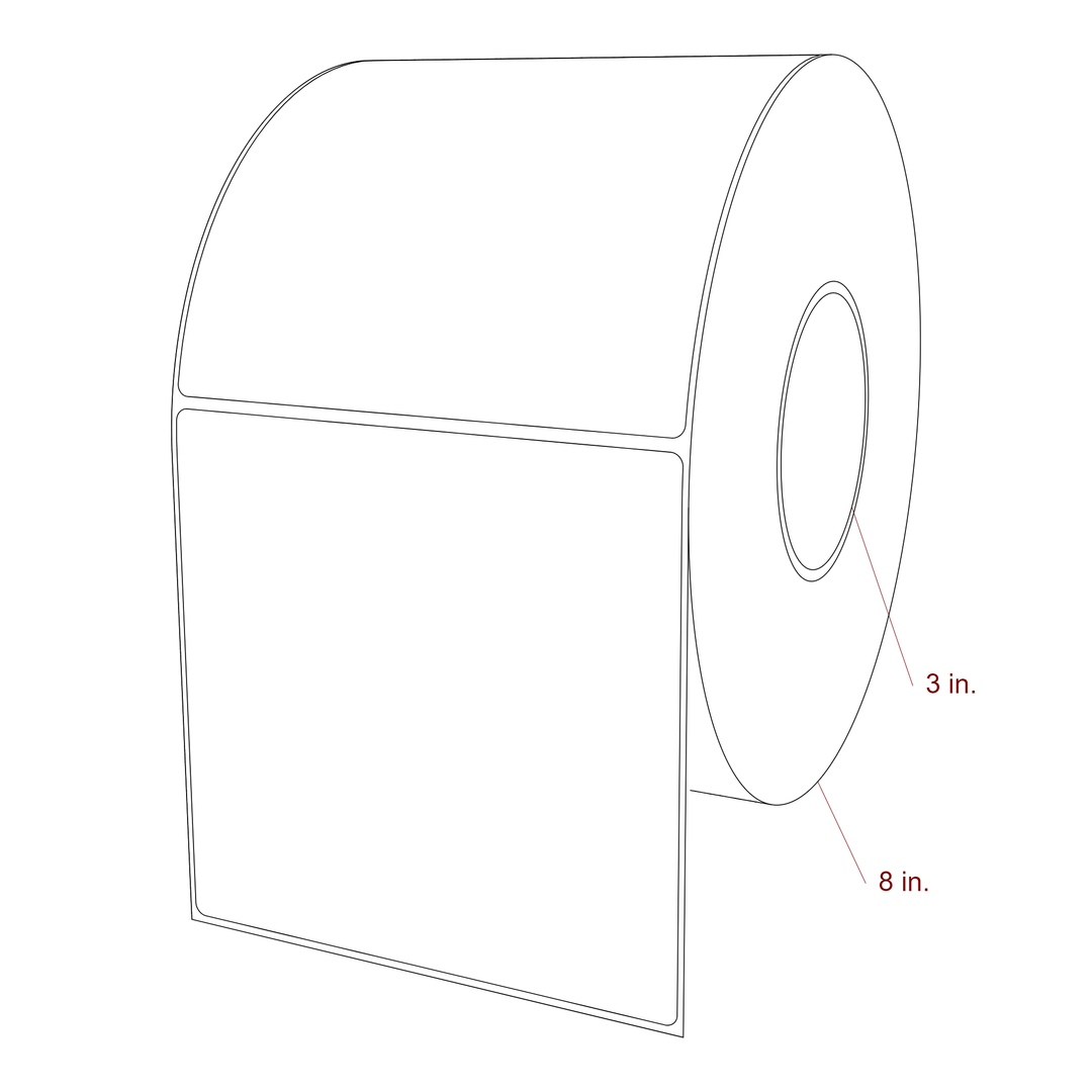 5.5" x 5.4375" Inkjet Label Rolls | Fits Epson ColorWorks, VIPColor & Primera