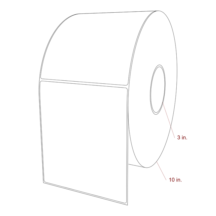 5.5" x 6.25" Inkjet Label Rolls | Fits Epson ColorWorks, VIPColor & Primera