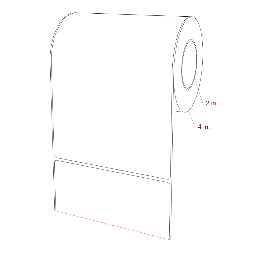 5.5" x 7.5" Inkjet Label Rolls | Fits Epson ColorWorks, VIPColor & Primera