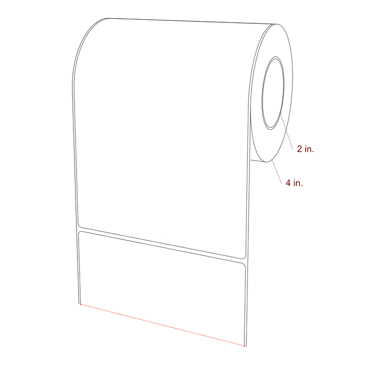 5.5" x 7.5" Inkjet Label Rolls | Fits Epson ColorWorks, VIPColor & Primera