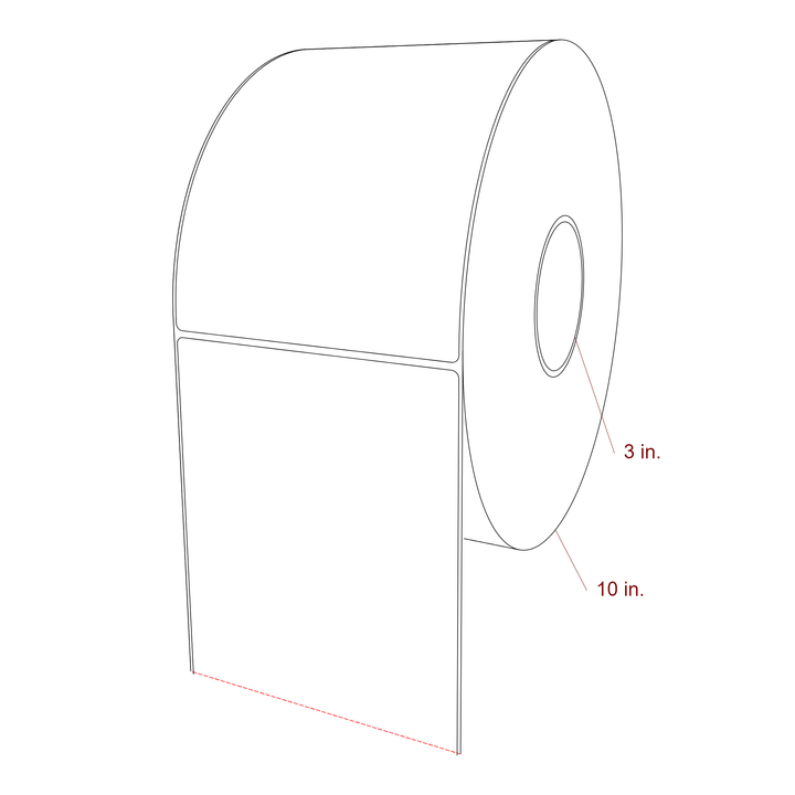 5.5" x 7.5" Inkjet Label Rolls | Fits Epson ColorWorks, VIPColor & Primera