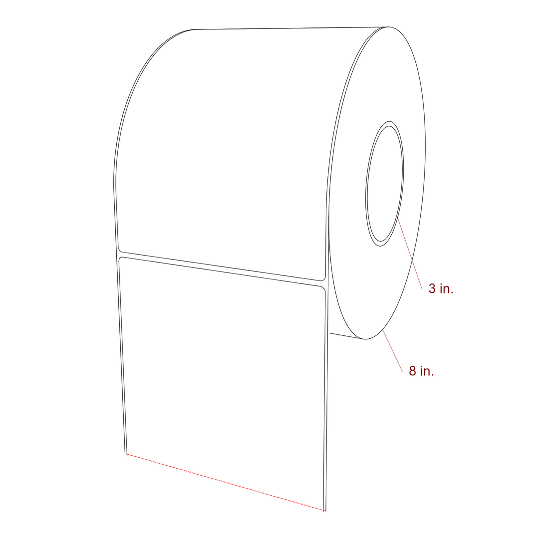 5.5" x 7.5" Inkjet Label Rolls | Fits Epson ColorWorks, VIPColor & Primera