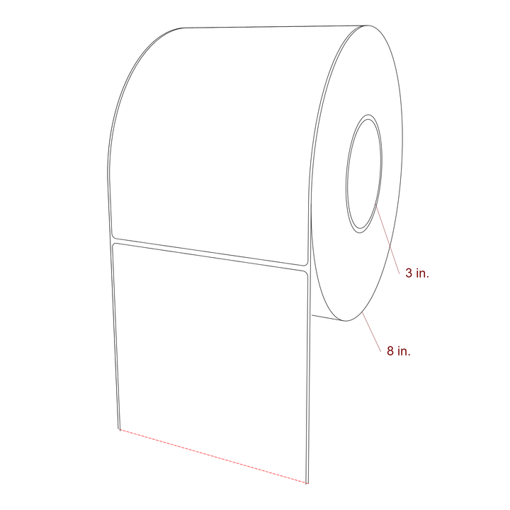 5.5" x 7.5" Inkjet Label Rolls | Fits Epson ColorWorks, VIPColor & Primera