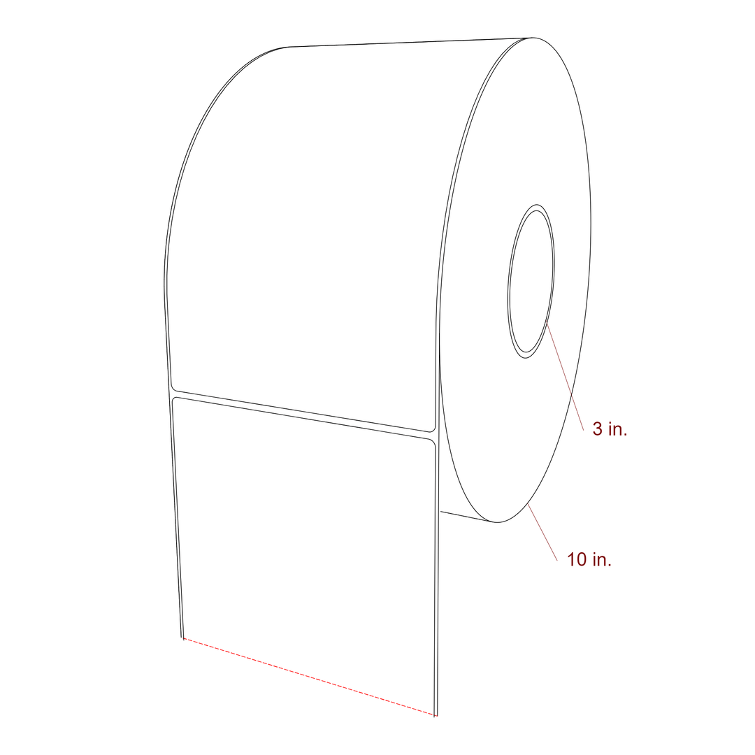 5.5" x 9" Inkjet Label Rolls | Fits Epson ColorWorks, VIPColor & Primera