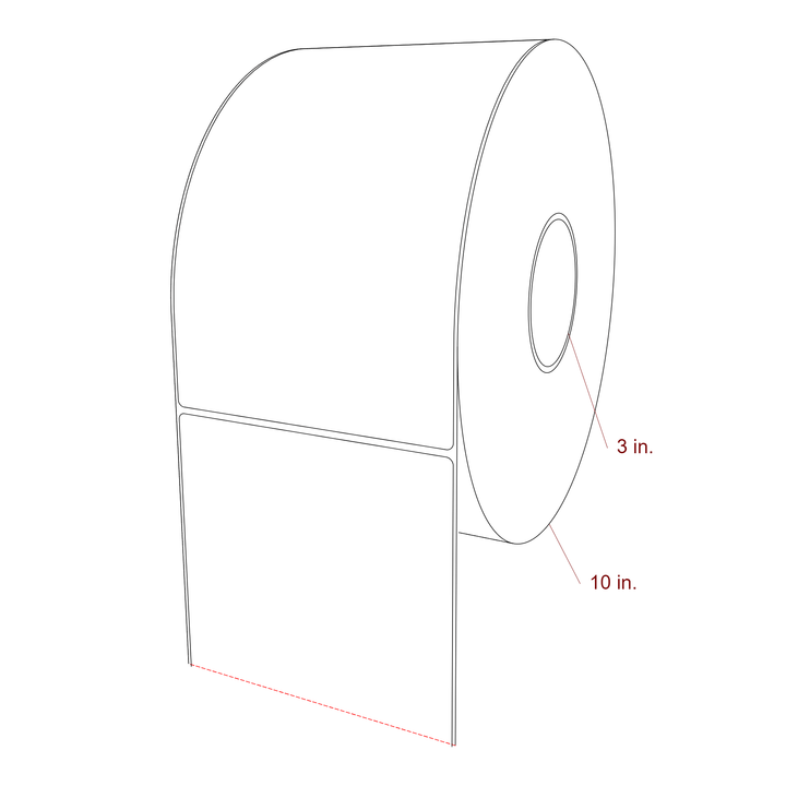 5.5" x 9" Inkjet Label Rolls | Fits Epson ColorWorks, VIPColor & Primera