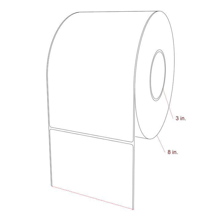 5.5" x 9" Inkjet Label Rolls | Fits Epson ColorWorks, VIPColor & Primera