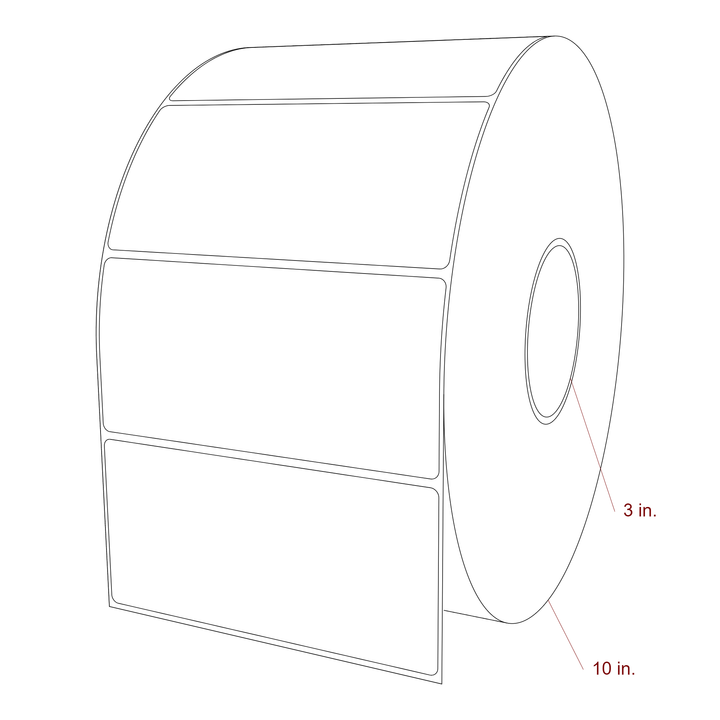 5.75" x 2.75" Inkjet Label Rolls | Fits Epson ColorWorks, VIPColor & Primera