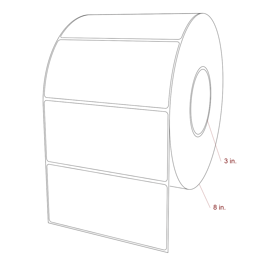 5.75" x 2.75" Inkjet Label Rolls | Fits Epson ColorWorks, VIPColor & Primera