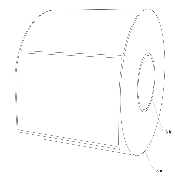 5.75" x 4.125" Inkjet Label Rolls | Fits Epson ColorWorks, VIPColor & Primera