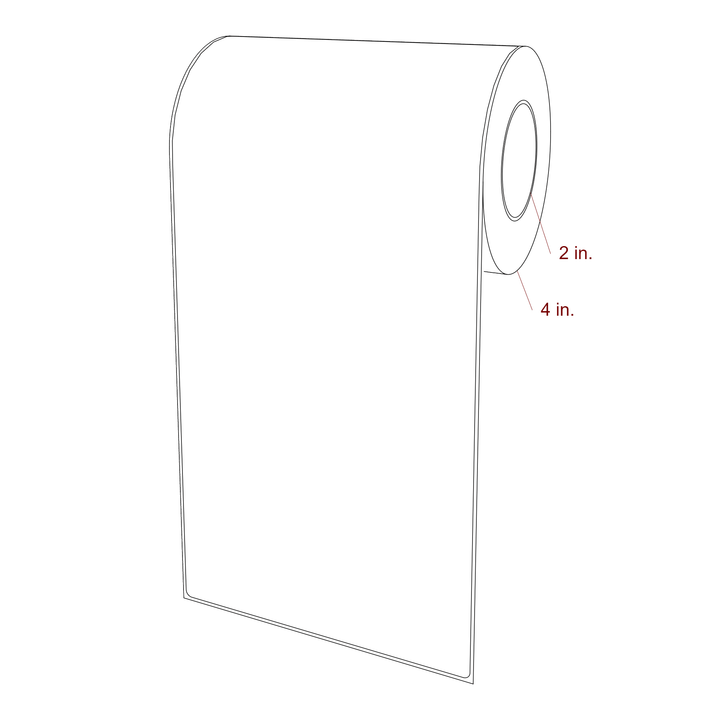 5.875" x 12" Inkjet Label Rolls | Fits Epson ColorWorks, VIPColor & Primera
