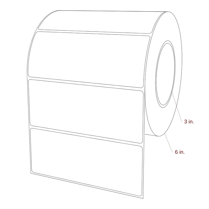 5.875" x 2.3125" Inkjet Label Rolls | Fits Epson ColorWorks, VIPColor & Primera