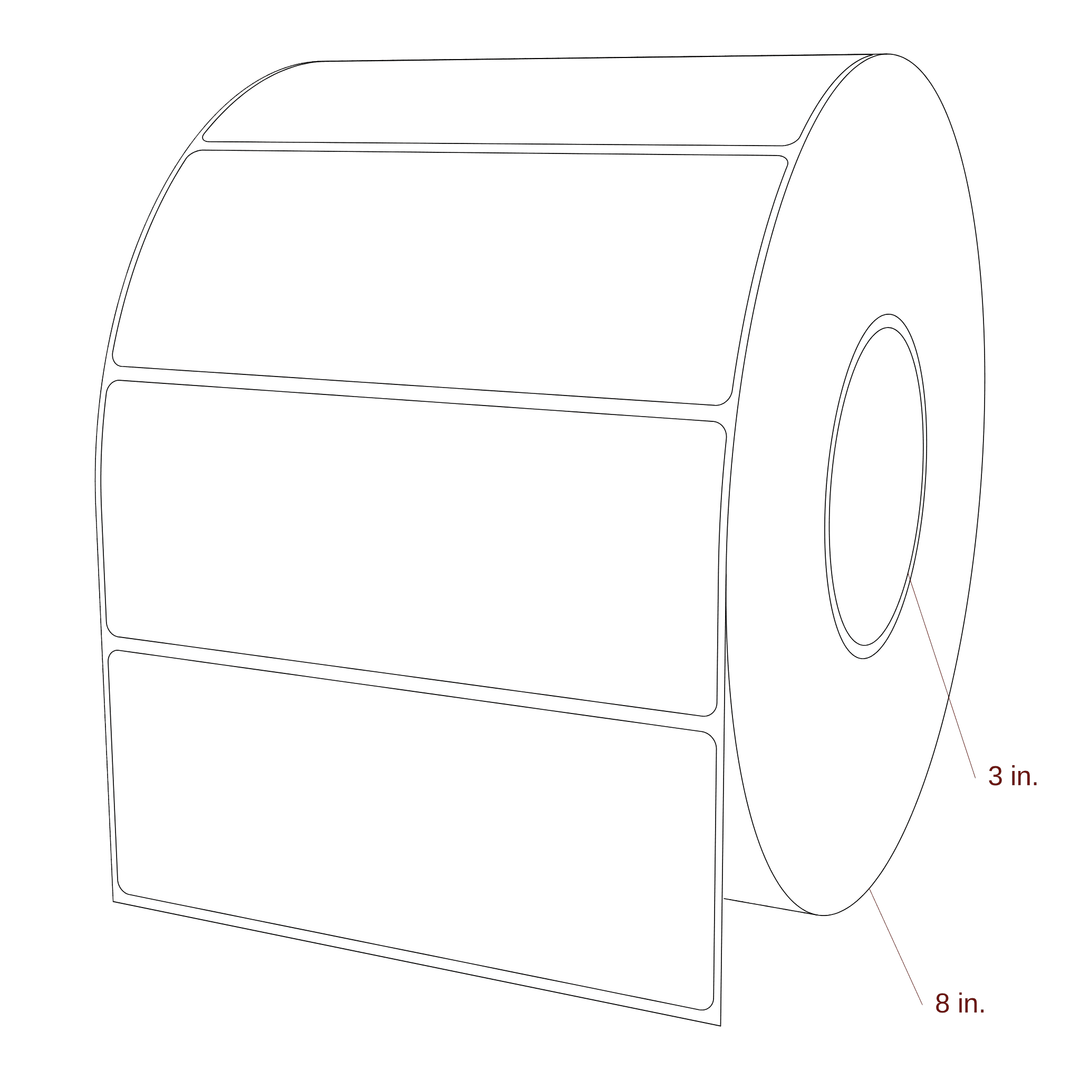 5.875" x 2.3125" Inkjet Label Rolls | Fits Epson ColorWorks, VIPColor & Primera