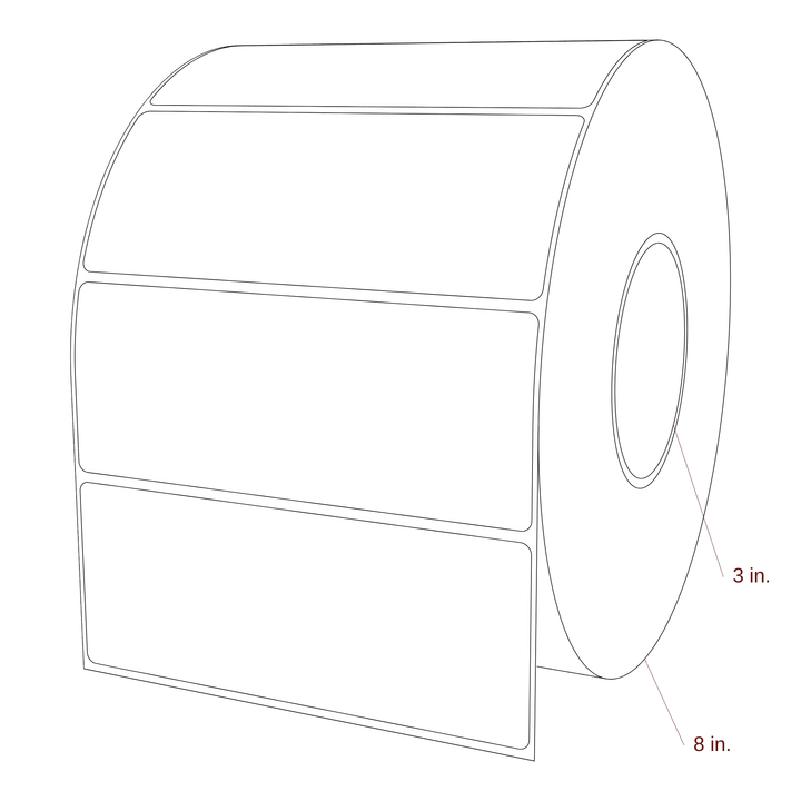 5.875" x 2.3125" Inkjet Label Rolls | Fits Epson ColorWorks, VIPColor & Primera