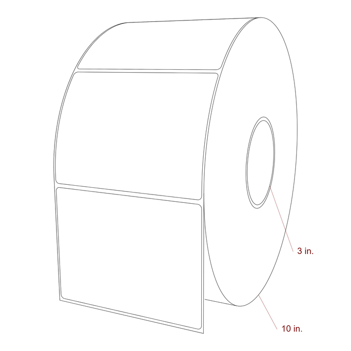 5" x 3.6875" Inkjet Label Rolls | Fits Epson ColorWorks, VIPColor & Primera