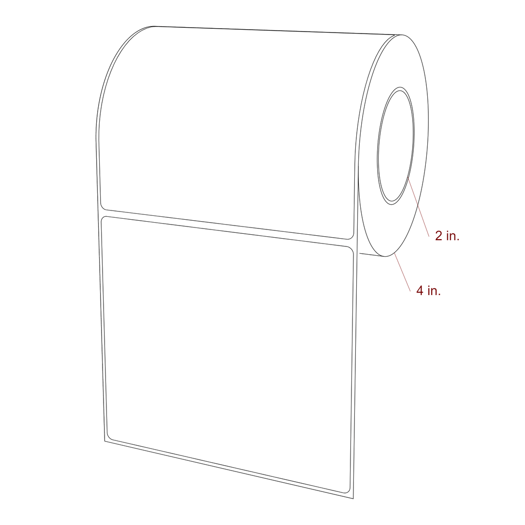 5" x 4.4375" Inkjet Label Rolls | Fits Epson ColorWorks, VIPColor & Primera
