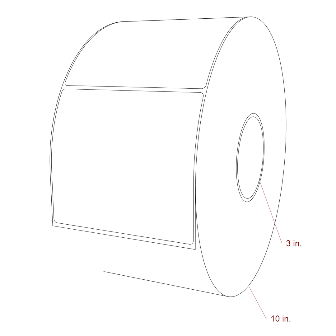 5" x 4.4375" Inkjet Label Rolls | Fits Epson ColorWorks, VIPColor & Primera