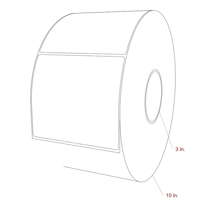 5" x 4.4375" Inkjet Label Rolls | Fits Epson ColorWorks, VIPColor & Primera
