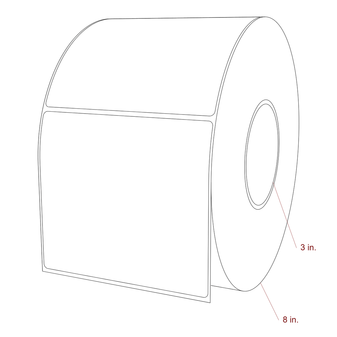 5" x 4.4375" Inkjet Label Rolls | Fits Epson ColorWorks, VIPColor & Primera
