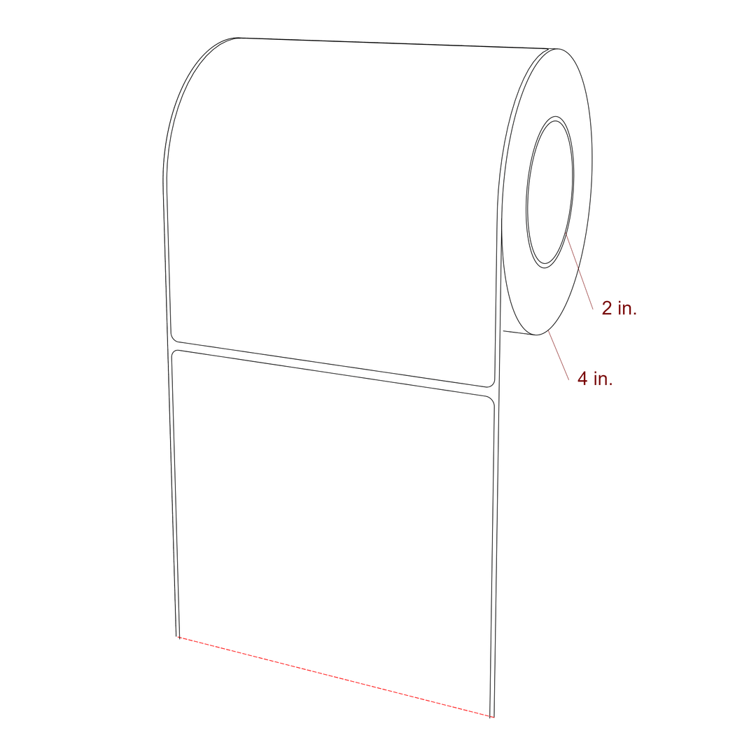 5" x 5.4375" Inkjet Label Rolls | Fits Epson ColorWorks, VIPColor & Primera