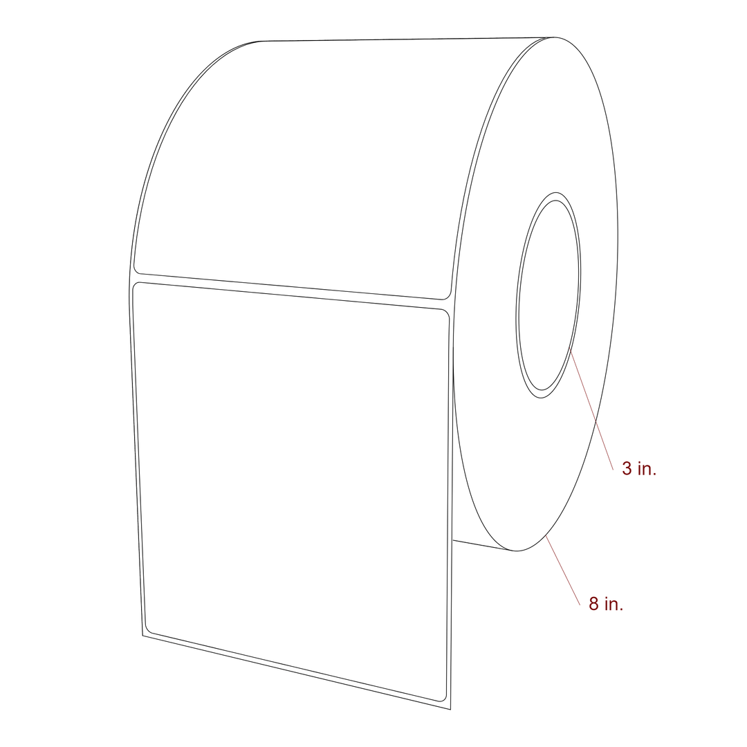 5" x 5.4375" Inkjet Label Rolls | Fits Epson ColorWorks, VIPColor & Primera